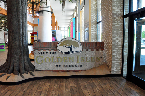The Golden Isles Welcome Center sign