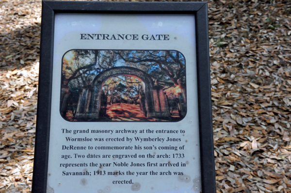 sign about the entrance gate