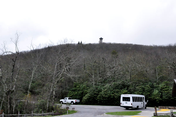 Brasstown Bald Tower on the mountain