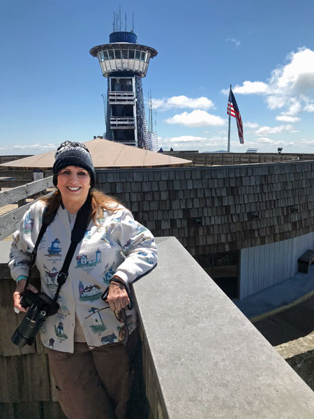 Karen Duquette at Brasstown Bald Tower