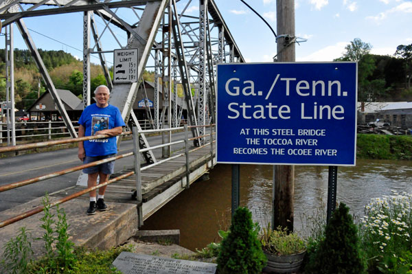 GA-TN state line bridge and Lee Duquette