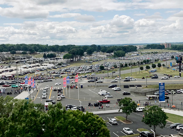 Charlotte Motor Speedway parking lot