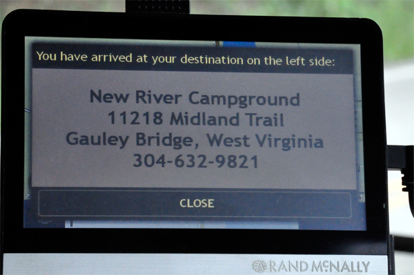New River Campground address and phone number