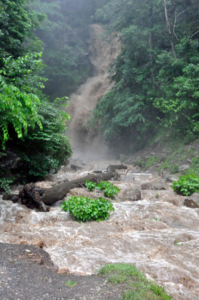 Cathedral Falls after a flash flood