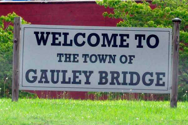 Welcome to Gauley Bridge sign