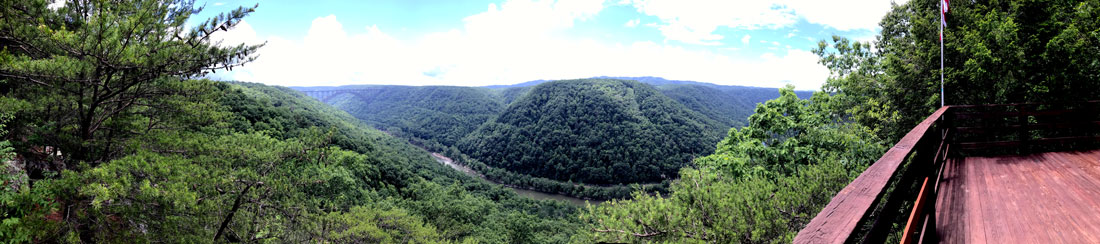 panorama from the Visitor Center