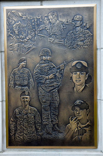 West Virginia's Female Veteran bronze plaque