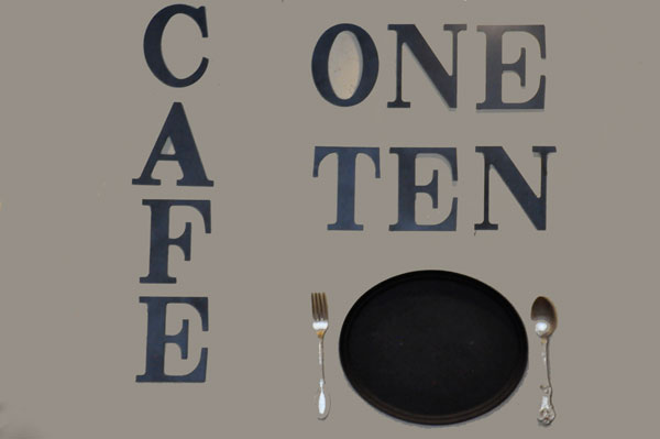 Cafe One Ten sign