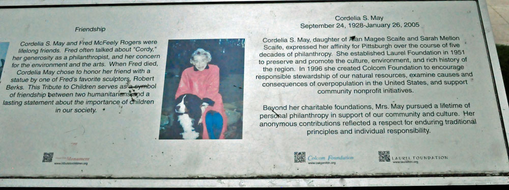 Friendship and Cordelia S. May sign