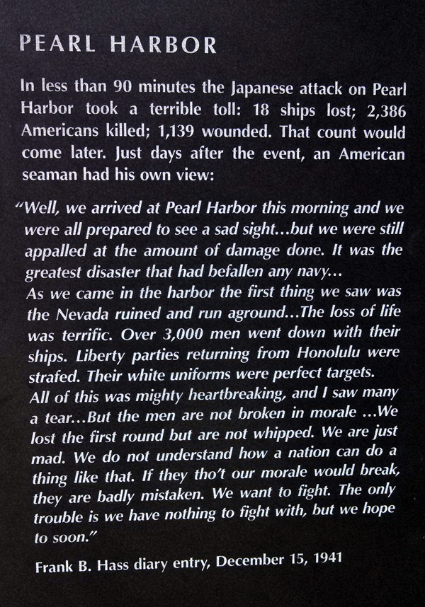 Pearl Harbor Narrative WW II
