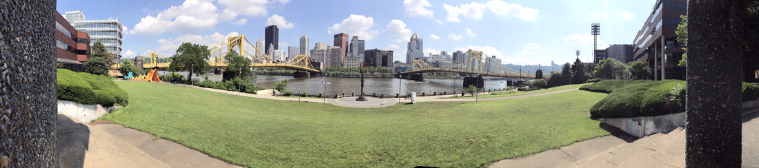 panorama of downtown Pittsburgh