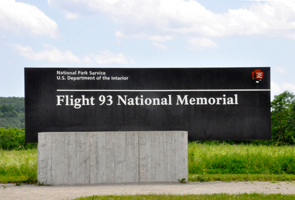 Flight 93 National Memorial sign