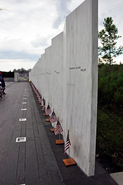 The wall for heroes on flight 93