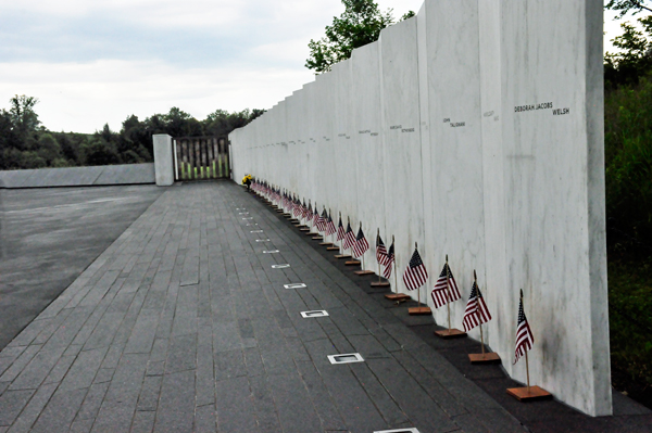 The wall for heroes on Flight 93
