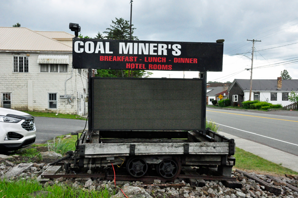 Coal Miner's Restaurant sign