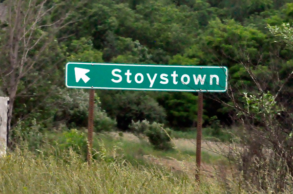 Stoystown sign