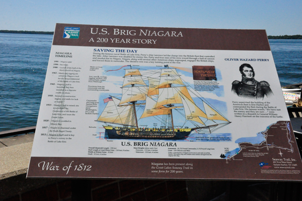 U.S. Brig Niagara sign