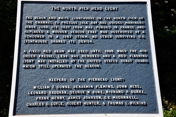 The North Pier Head Light sign