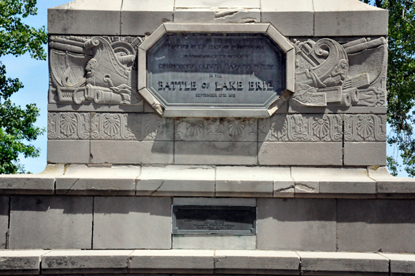 plaque on The Perry Monument