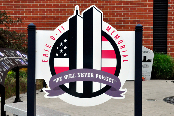 9-11 Memorial sign