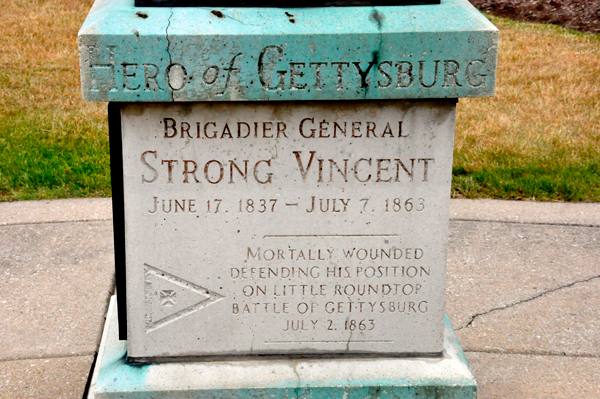 Brigadier General Strong Vincent sign
