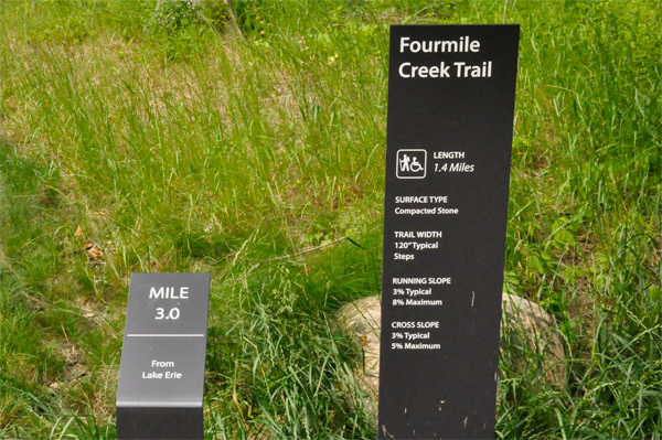 Fourmile creek trail sign