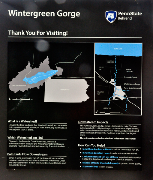 wintergreeen gorge - thanks for visiting sign