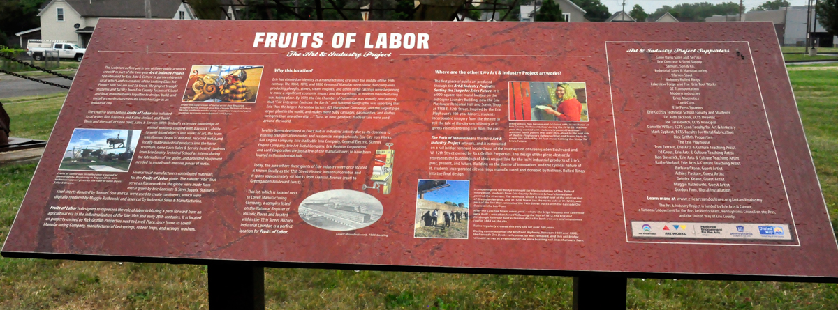 FRUITS OF LABOR sign