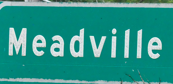 Meadville sign
