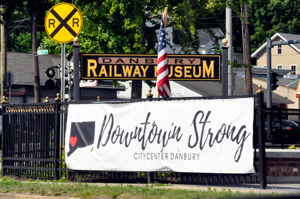 Danbury Downtown Strong sign