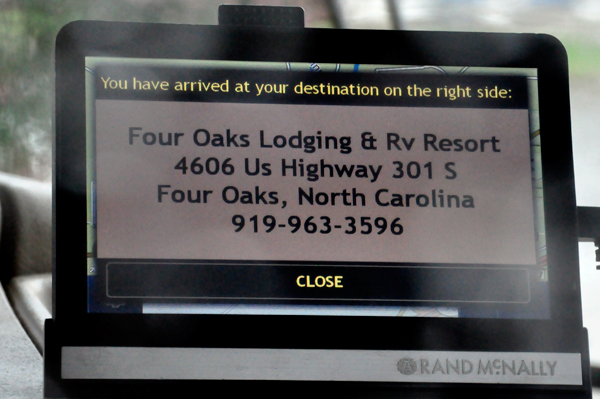 Four Oaks RV Resort address