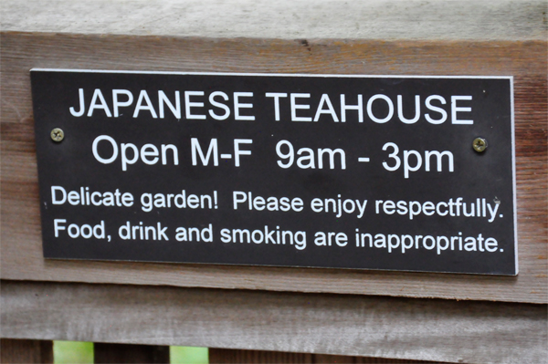 Japanese teahouse sign