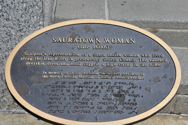 Sauratown Woman plaque