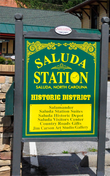 Saluda Historic District Sign