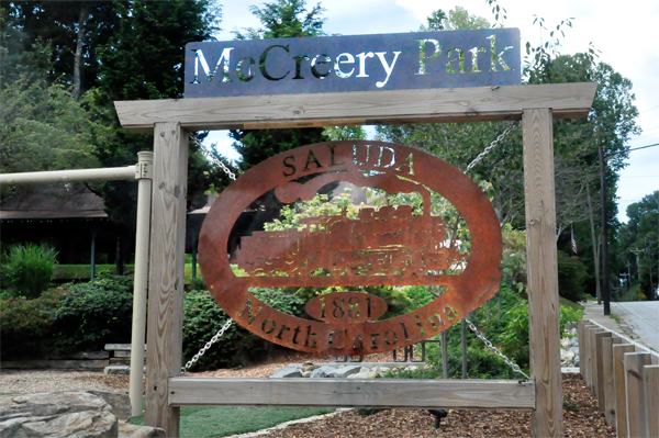 McCreery Park sign - a childs playground entrance