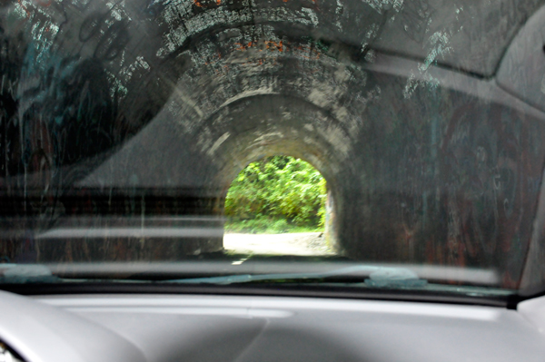 inside the Saluda tunnel