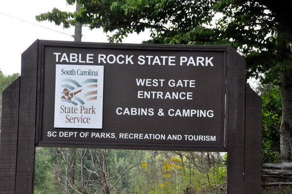 Table Rock State Park sign