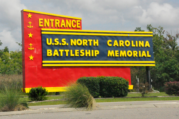 Entrance to the U.S.S. North Carolina Battleship Memorial