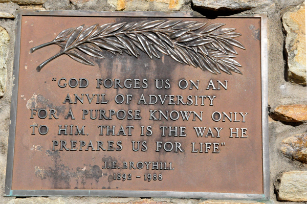 Centennial Anniversary Monument plaque
