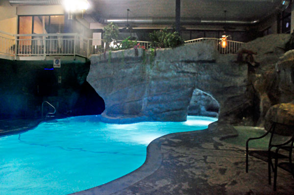 pool and cave