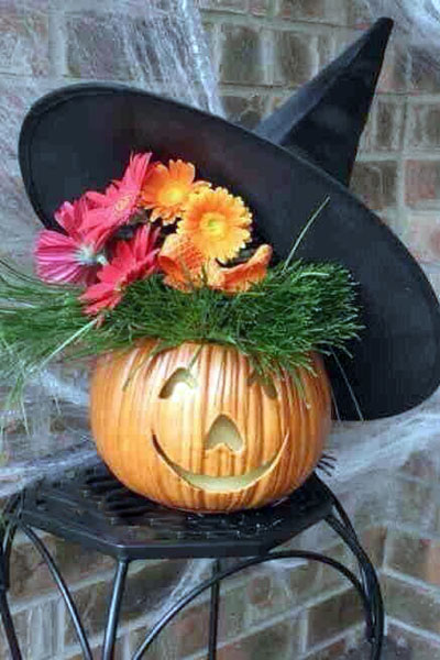 Halloween witch pumpkin