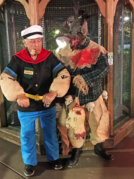 Popeye with the Halloween Dude