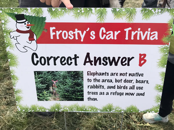 Frosty's car Trivia answers
