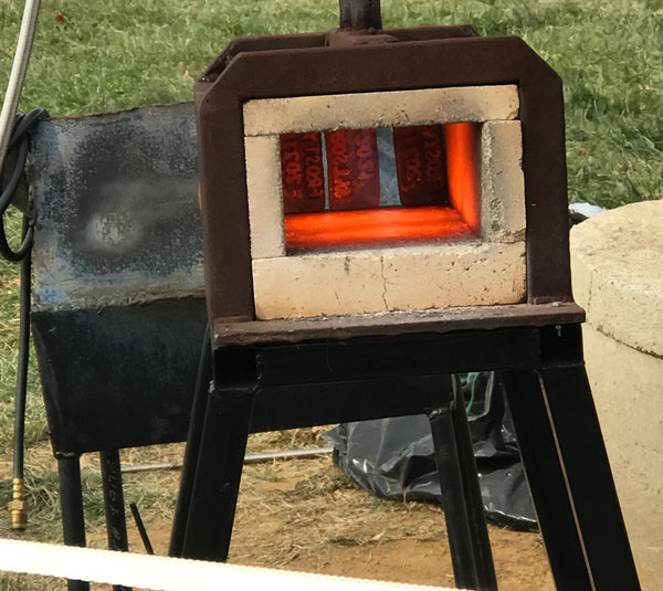 burning oven