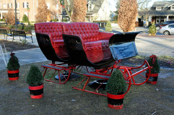 an empty sleigh