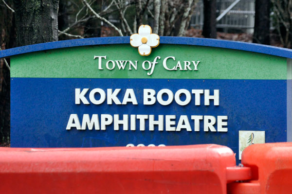 Koka Booth Amphitheatre sign