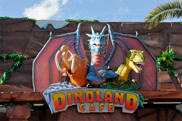 outside Dinoland Cafe