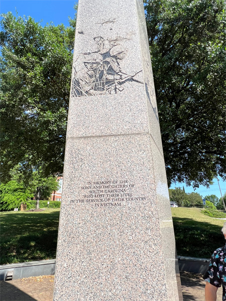 The Vietnam Memorial in SC