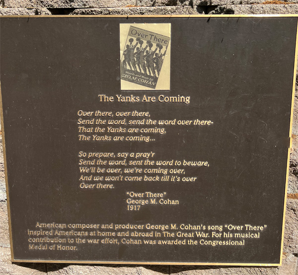 Yanks Are Coming plaque