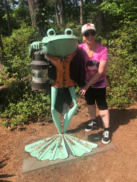 Karen Duquette and Mr. Frogn